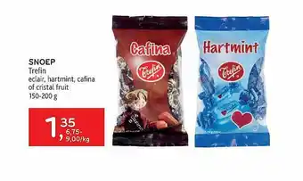 Alvo Snoep Trefin Eclair, Hartmint, Cafina Of Cristal Fruit aanbieding