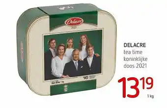 Spar Colruyt Delacre Tea Time Koninklijke 1kg aanbieding