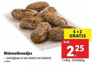 Lidl Walnootbroodjes aanbieding