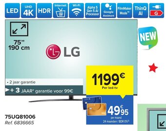 Carrefour LG 75UQ81006 aanbieding