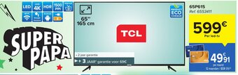 Carrefour TCL 65P615 aanbieding