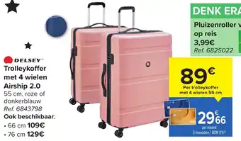 Delsey Trolleykoffer met 4 wielen Airship 2.0