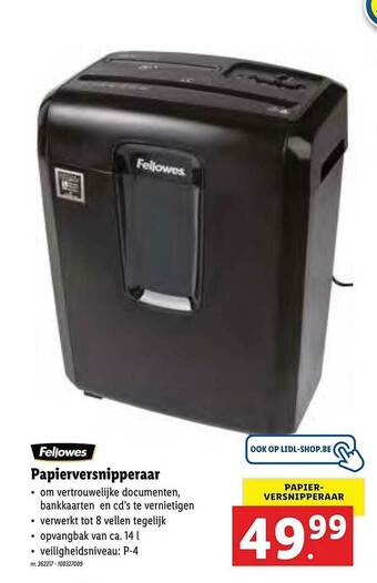 Fellowes Papierversnipperaar
