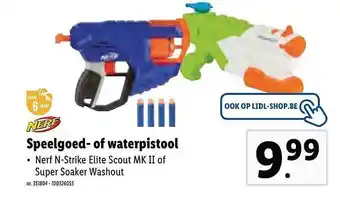 Lidl Nerf Speelgoed- Of Waterpistool aanbieding