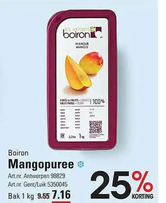 Boiron Mangopuree 25% Korting