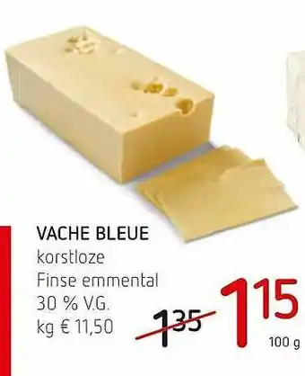 Vache Bleue Korstloze Finze Emmental 30% V.G. 100g