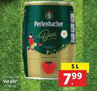 Lidl Perlenbacher Vat Pils 5L aanbieding