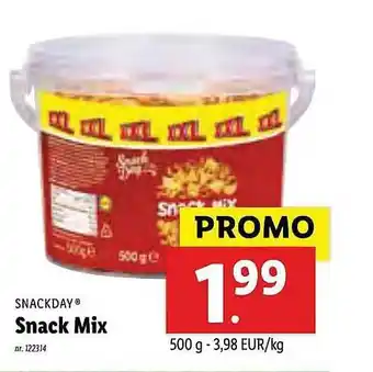 Lidl Snackday Snack Mix 500g aanbieding