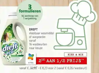 Spar Colruyt Dreft Vloeibaar Wasmiddel Of Waspoeder aanbieding