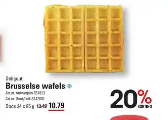 Deligout Brusselse Wafels 20% Korting