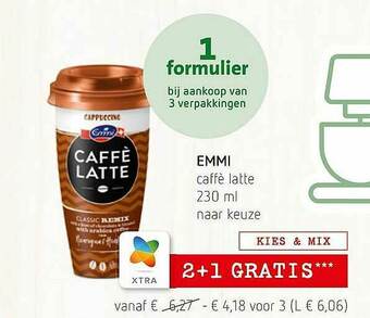 Spar Colruyt Emmi Caffe Latte aanbieding
