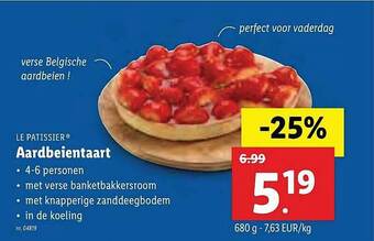 Lidl Le Patissier Aardbeientaart aanbieding