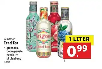 Lidl Arizona Iced Tea 1 liter aanbieding
