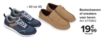 Carrefour Bootschoenen of sneakers voor heren aanbieding
