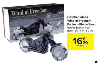 Carrefour Geschenkdoos Wind of Freedom By Jean-Pierre Sand aanbieding