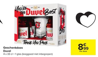 Carrefour Geschenkdoos Duvel aanbieding