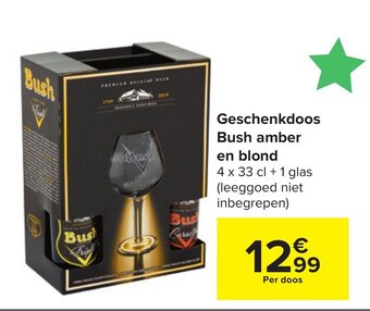 Carrefour Geschenkdoos Bush amber en blond aanbieding