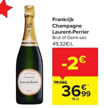 Carrefour Frankrijk Champagne Laurent-Perrier aanbieding