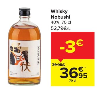 Carrefour Whisky Nobushi aanbieding