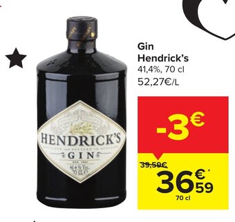 Carrefour Gin Hendrick's aanbieding