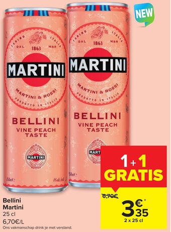 Carrefour Bellini Martini aanbieding