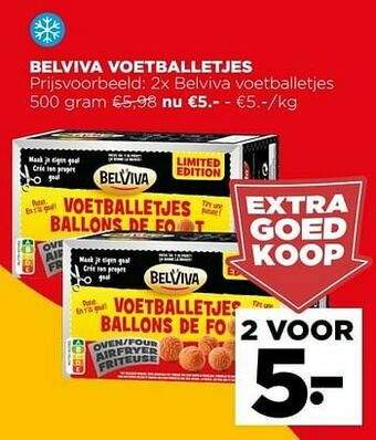 Jumbo Belviva voetballetjes aanbieding