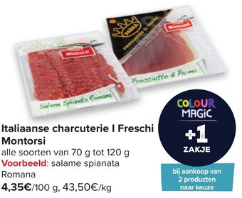 Carrefour Italiaanse charcuterie I Freschi Montorsi aanbieding