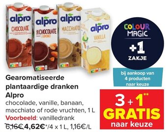 Carrefour Gearomatiseerde plantaardige dranken Alpro aanbieding