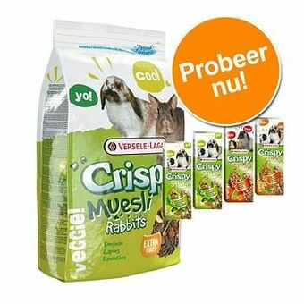 Crispy Muesli Konijn + Versele-Laga Sticks voor een voordeelprijs - 20 kg