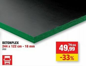 Hubo Betonplex aanbieding
