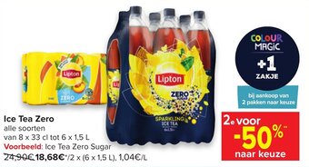 Carrefour Ice Tea Zero aanbieding