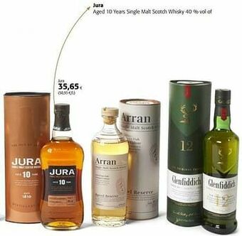 Colruyt Jura aged 10 years single malt scotch whisky aanbieding