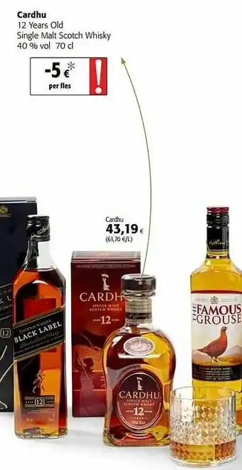 Cardhu 12 years old single malt scotch whisky