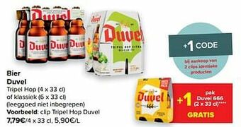 Carrefour Market Tripel hop duvel aanbieding