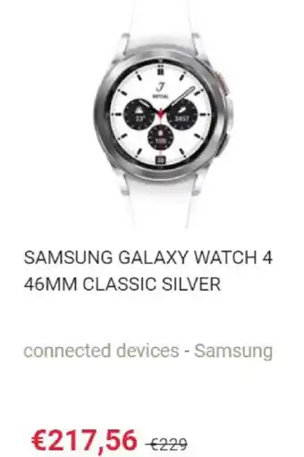 Samsung Galaxy Watch 4 46MM Classic Silver