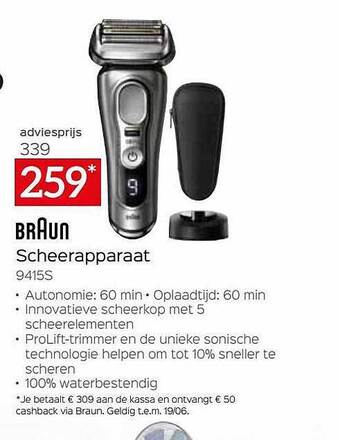 Selexion Braun Scheerapparaat aanbieding