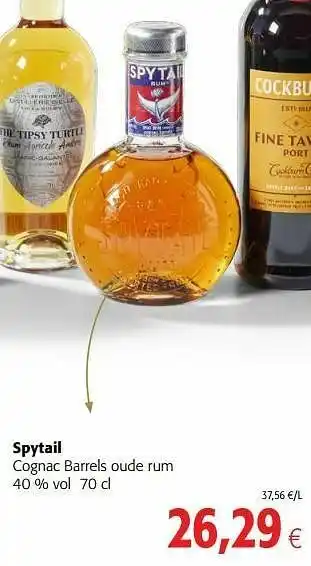 Colruyt Spytail cognac barrels oude rum aanbieding