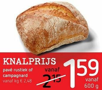 Spar Colruyt Pavé rustiek of campagnard aanbieding