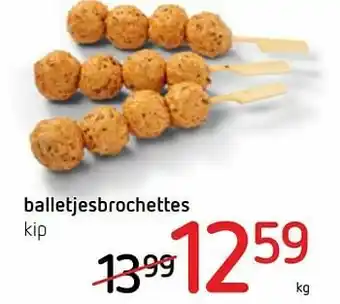Spar Colruyt Balletjesbrochettes kip aanbieding