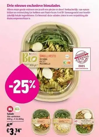 Delhaize Salade aanbieding