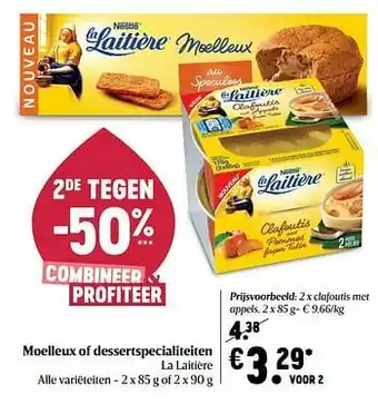 Delhaize Clafoutis met appels aanbieding