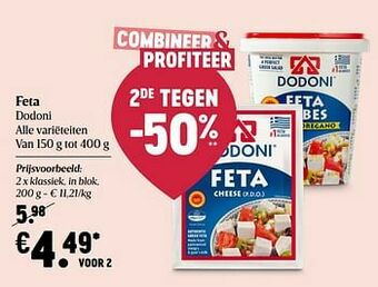 Delhaize Feta dodoni aanbieding