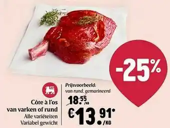 Delhaize Van rund gemarineerd aanbieding