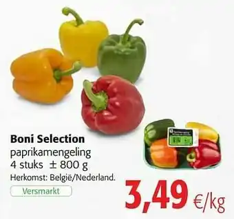 Colruyt Boni selection paprikamengeling aanbieding