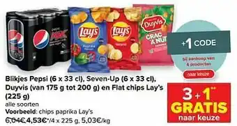 Carrefour Market Chips paprika lay`s aanbieding