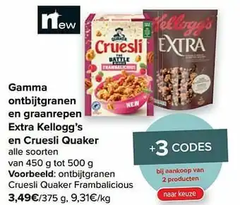 Ontbijtgranen cruesli quaker frambalicious