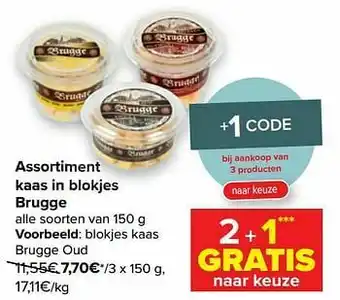 Carrefour Market Brugge blokjes kaas brugge oud aanbieding