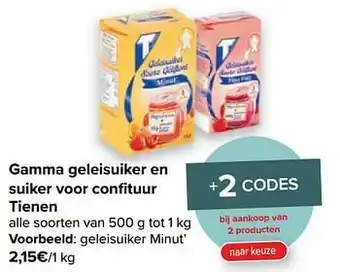Carrefour Tienen geleisuiker minut aanbieding