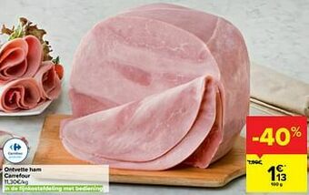 Carrefour Ontvette ham carrefour aanbieding