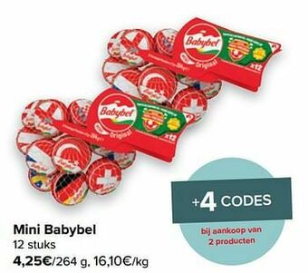 Carrefour Mini babybel aanbieding